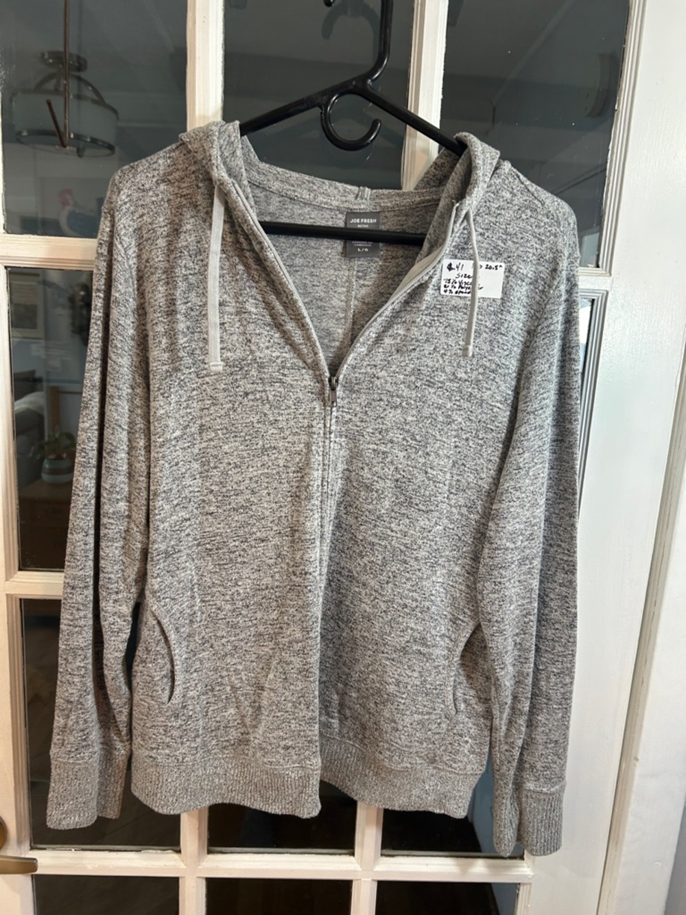 L41.   Joe Fresh Gray Marled Active Top
